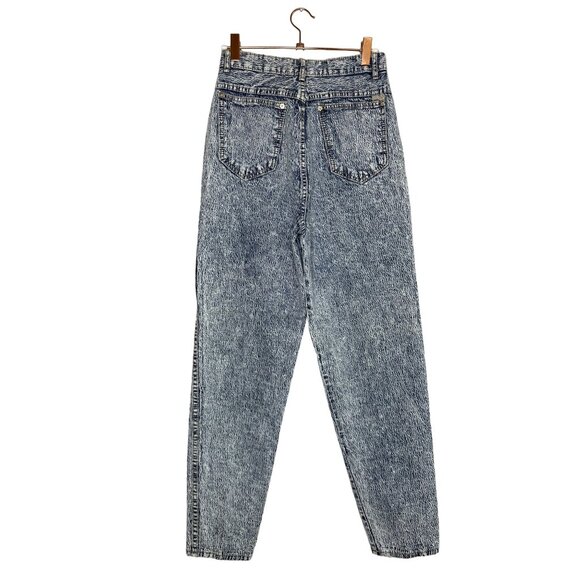 Vintage Gitano Tapered Leg Jeans Size 26 Acid Wash Skinny Leg High Rise - Picture 5 of 10